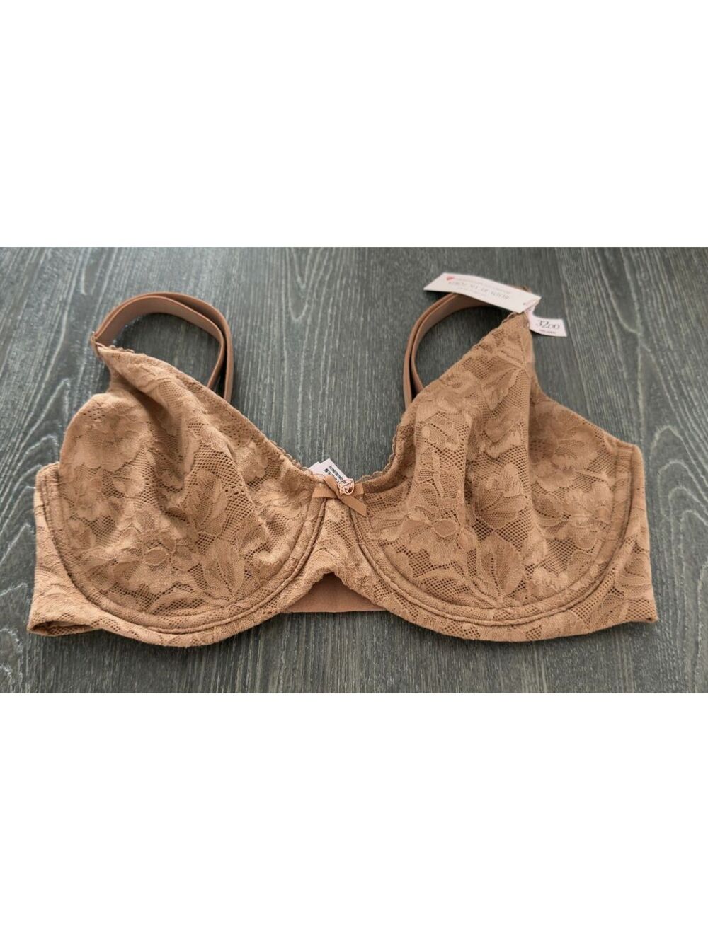 VS Body by Victoria Praline Invisible Lift Lace Full-Coverage Minimizer Bra 32DD